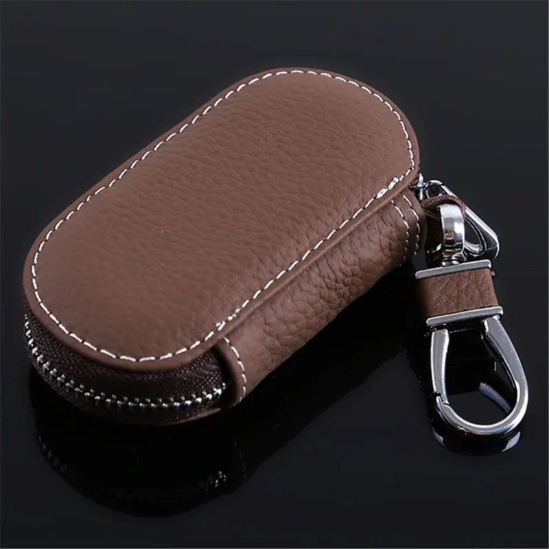 PU Leather Car Key Wallets Men Key Holder Housekeeper Keys Organizer W