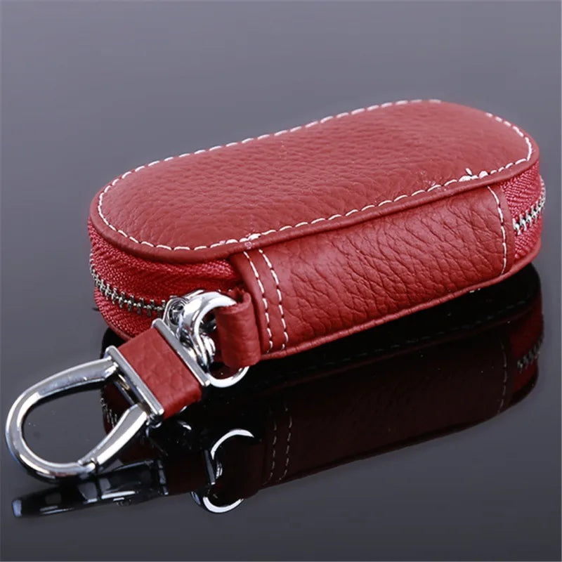 PU Leather Car Key Wallets Men Key Holder Housekeeper Keys Organizer W