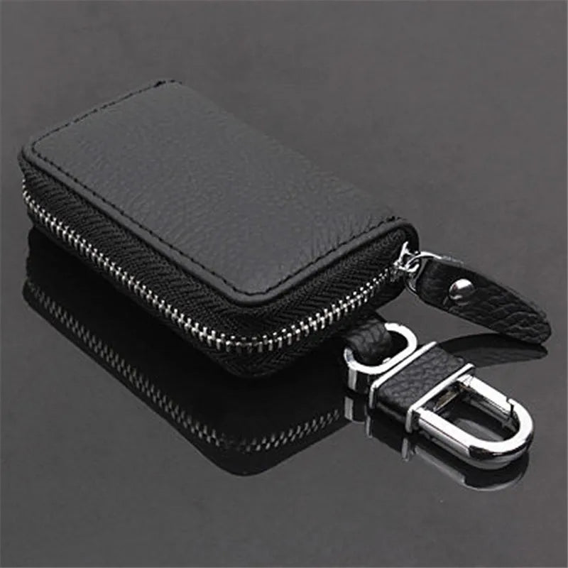 PU Leather Car Key Wallets Men Key Holder Housekeeper Keys Organizer W