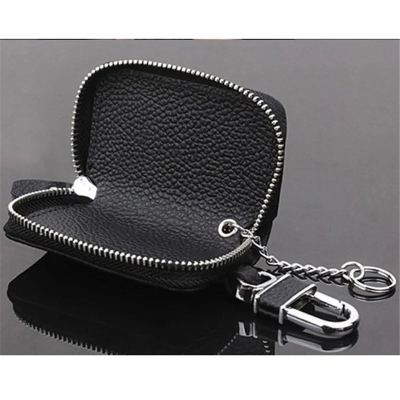 PU Leather Car Key Wallets Men Key Holder Housekeeper Keys Organizer W