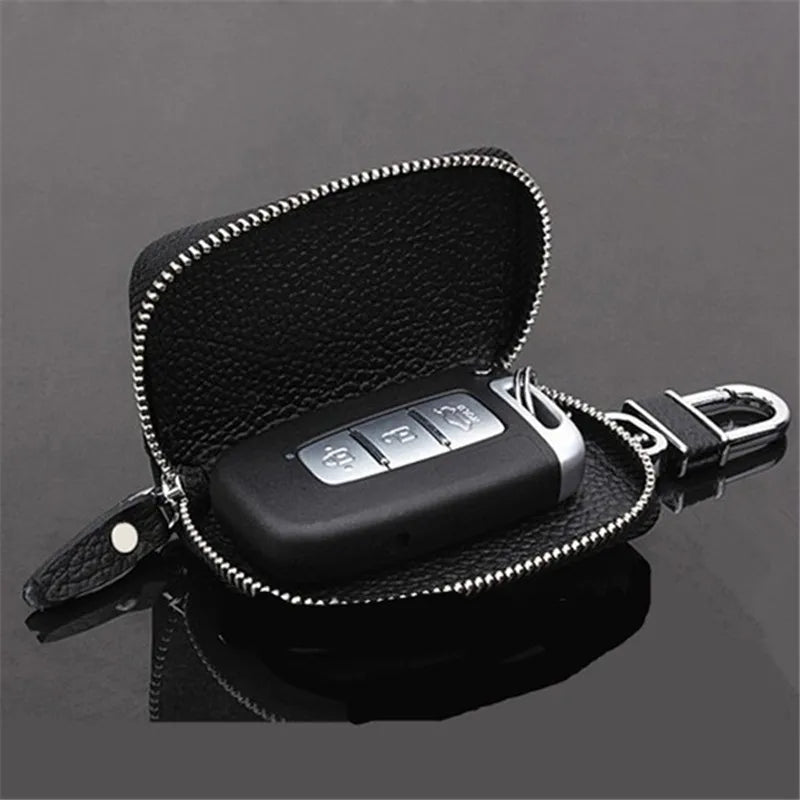 PU Leather Car Key Wallets Men Key Holder Housekeeper Keys Organizer W