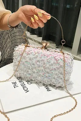 2022 New Women's Evening Bags Fashion Luxury Sequin Beaded Banquet Han