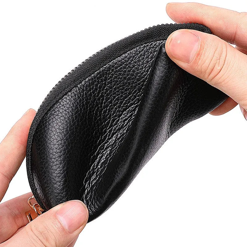 Soft Leather Key Holder Organizer Pouch Men Women Car Key Wallet House