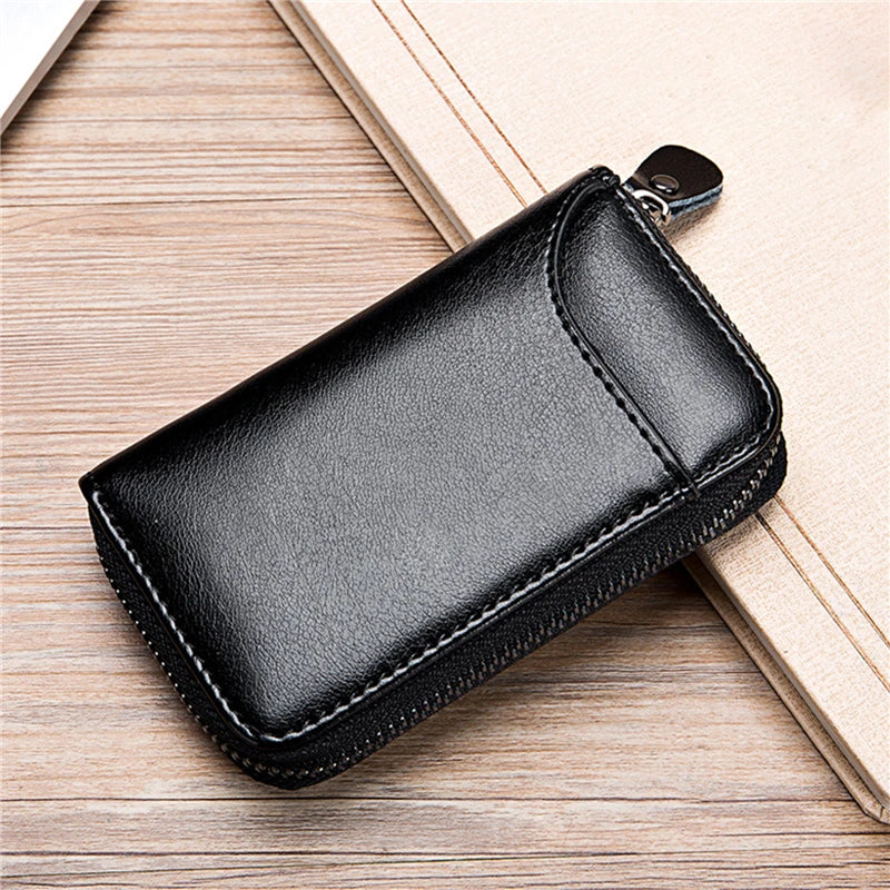 Leather Keychain Men Women Key Holder Organizer Pouch PU Case Split Ca