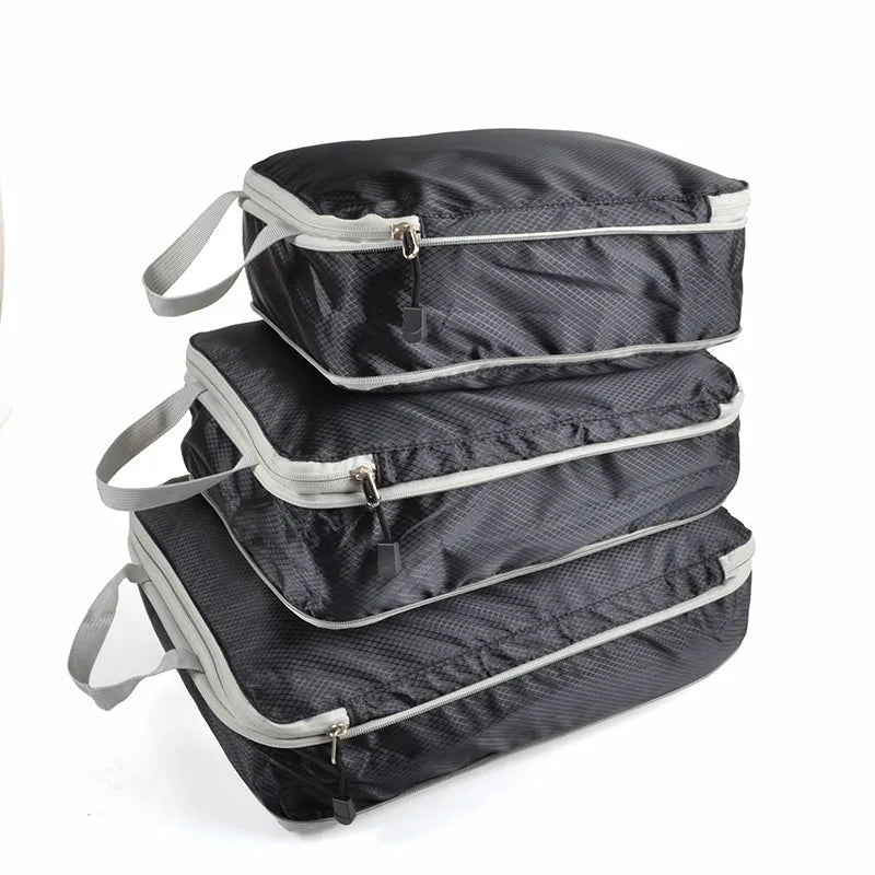 travel storage bag compressible packing cubes travel suitcase luggage