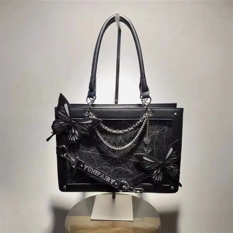 HAEX Lolita Women Shoulder Bags Fashion New E Girl DIY Transparent Ita