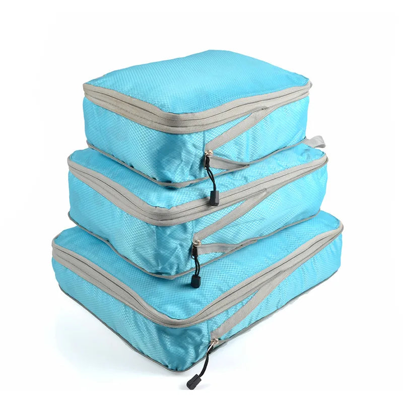 travel storage bag compressible packing cubes travel suitcase luggage