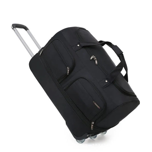 Large capacity Trolley Bags With Wheels Wheeled bag Foldable Oxford Lu