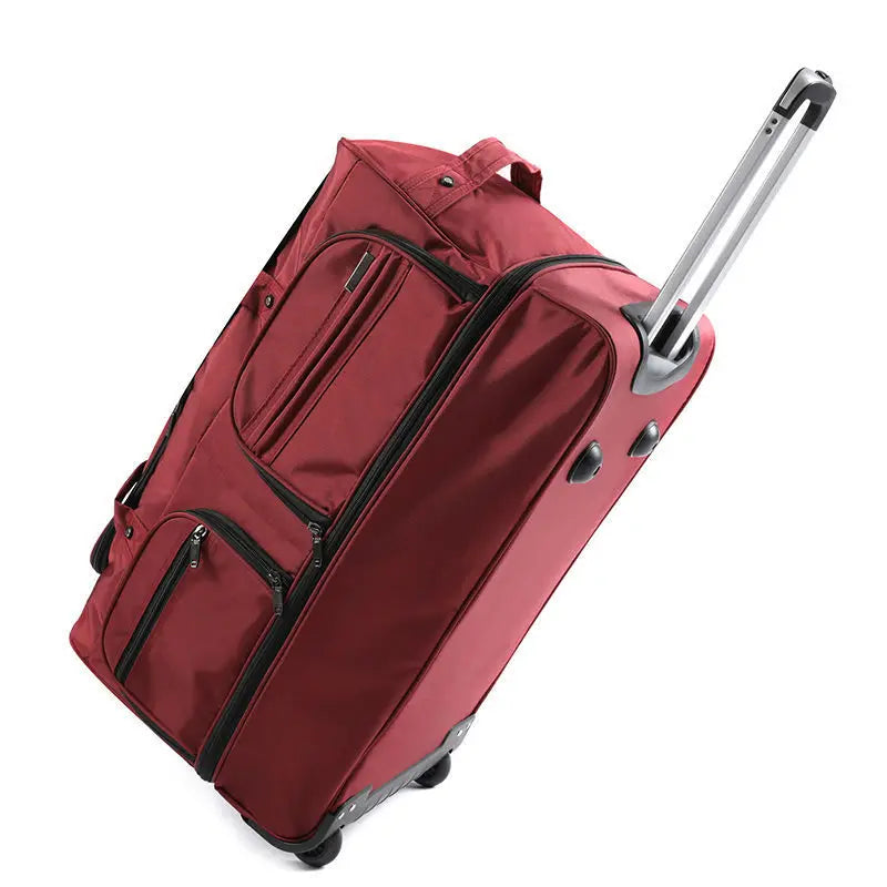 Large capacity Trolley Bags With Wheels Wheeled bag Foldable Oxford Lu