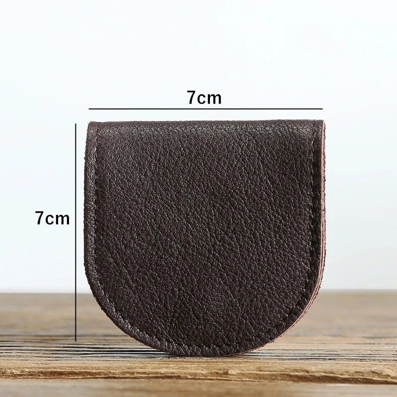 Women's Small Genuine Leather Coin Wallet Children Mini Purses Hasp Mo