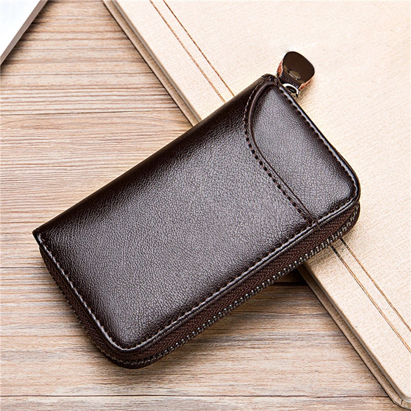 Leather Keychain Men Women Key Holder Organizer Pouch PU Case Split Ca