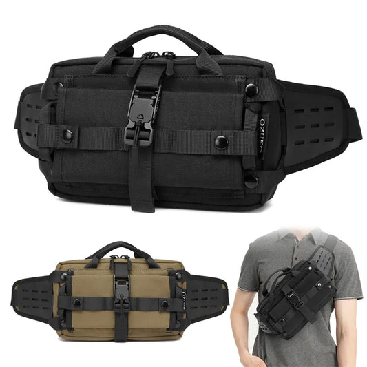 High Quality Waterproof Oxford Men's Waist Bags Multifunction Outdoor 