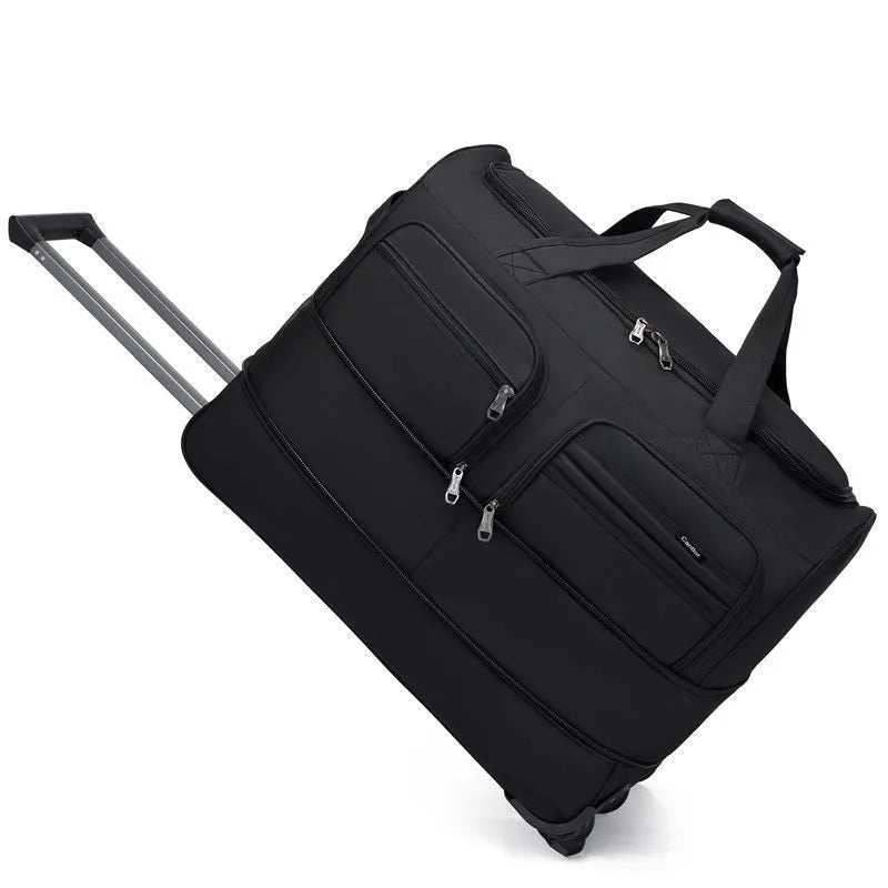 Large capacity Trolley Bags With Wheels Wheeled bag Foldable Oxford Lu