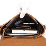 leather top leather messenger bag