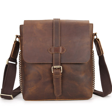 leather top leather messenger bag