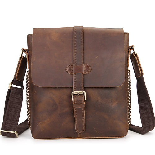 leather top leather messenger bag